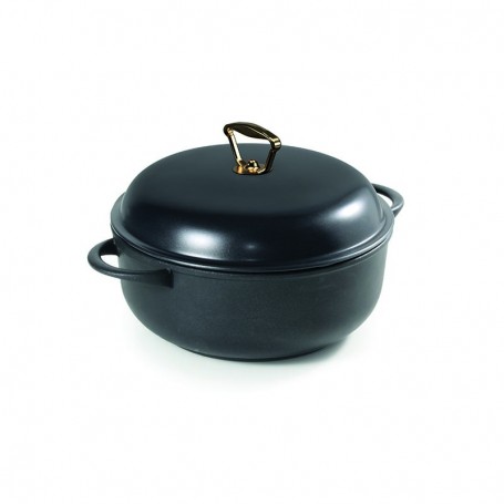 24 cm Die-cast Aluminum/24K Gold Pot