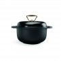 24 cm Die-cast Aluminum/24K Gold Pot